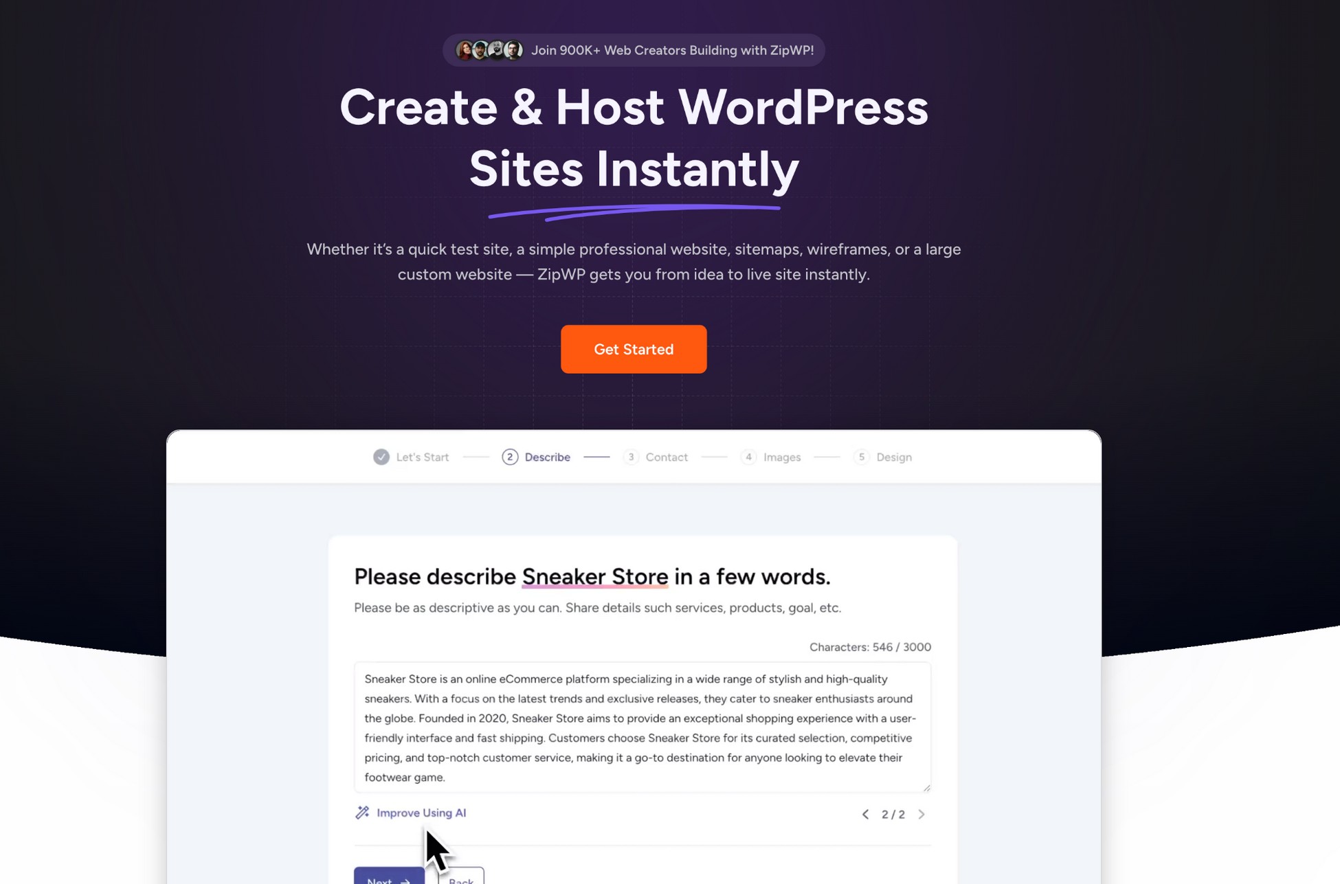 zipwp homepage